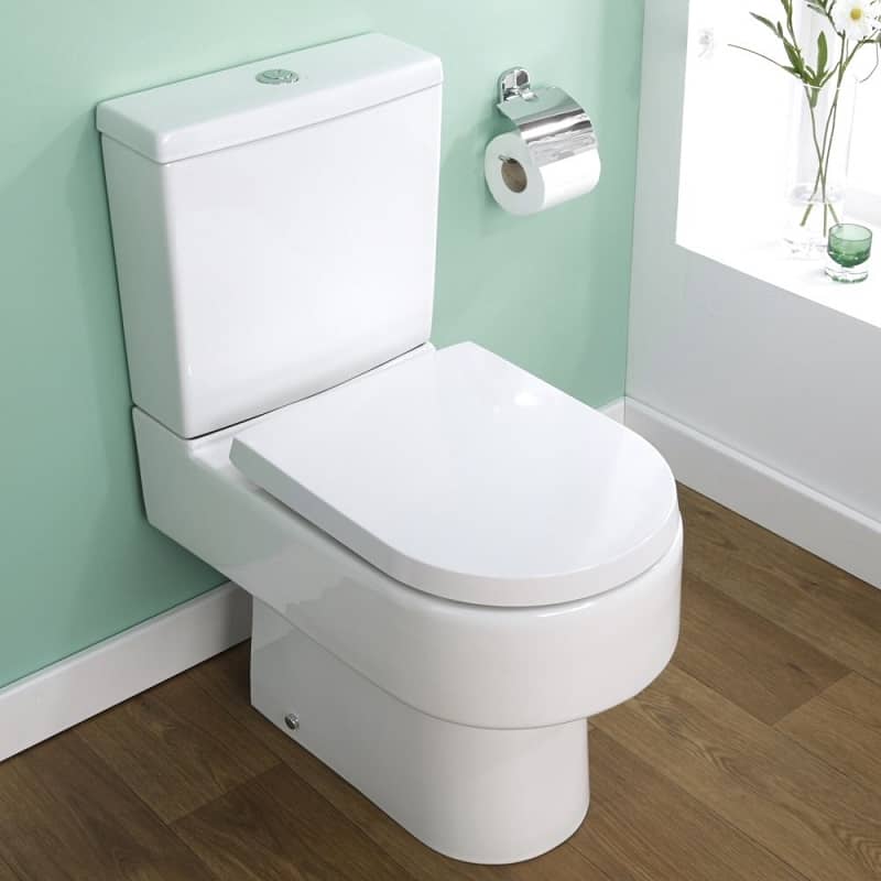 modern white toilet