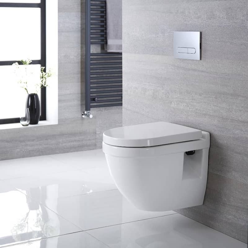 modern wall hung toilet