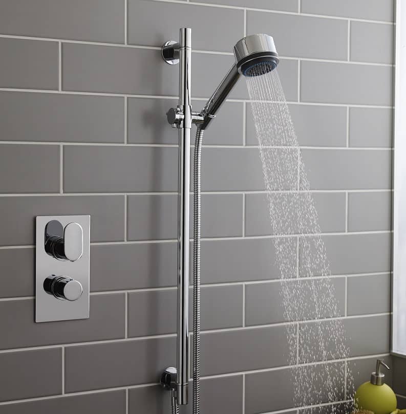 shower head with slide rail