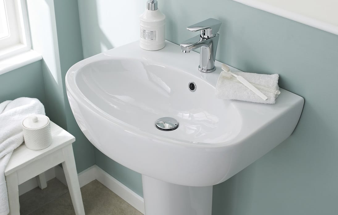 How to Fit a Basin and Pedestal Big Bathroom Shop