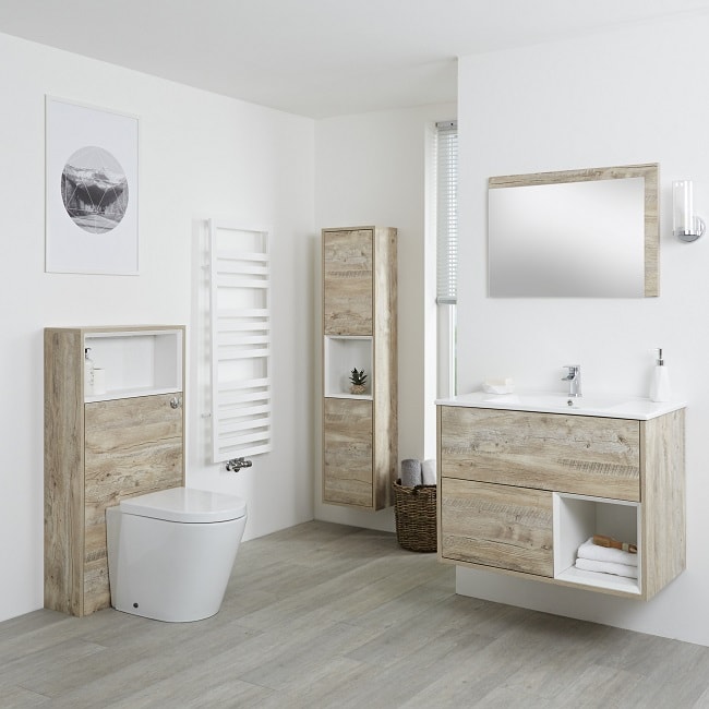 light oak vanity unit and furniture set