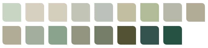 Muted Greens Dulux
