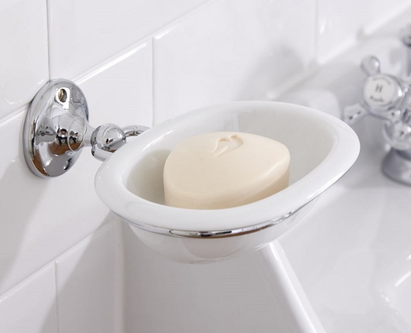 dish soap in bathroom sink