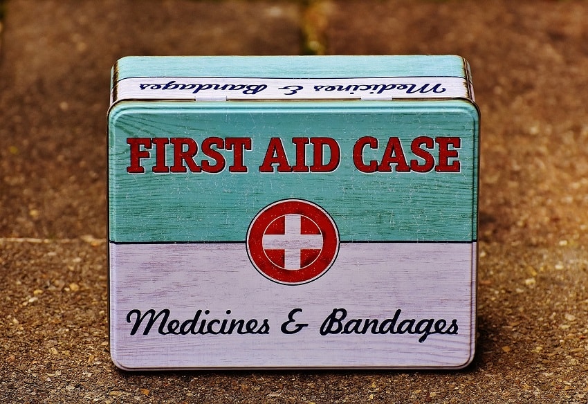 first-aid-box first aid case - medicines & bandages