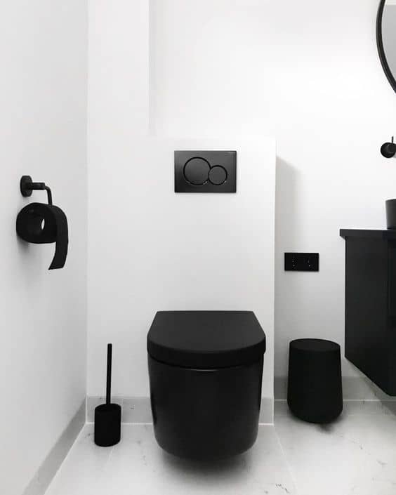 Black Bathroom Design Ideas Big, Black Toilet Bathroom Ideas