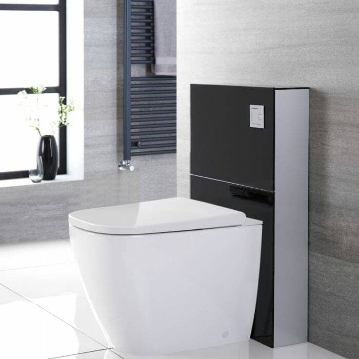 japanese black back to wall toilet