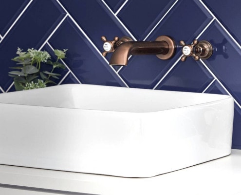 tradition wall mounted tap - bronze