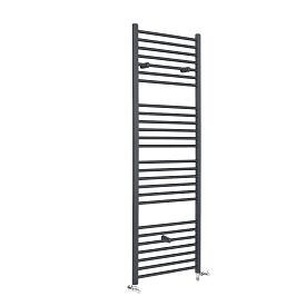 Milano Artle Dual Fuel – Anthracite Flat Heated Towel Rail – 1800mm x 400mm