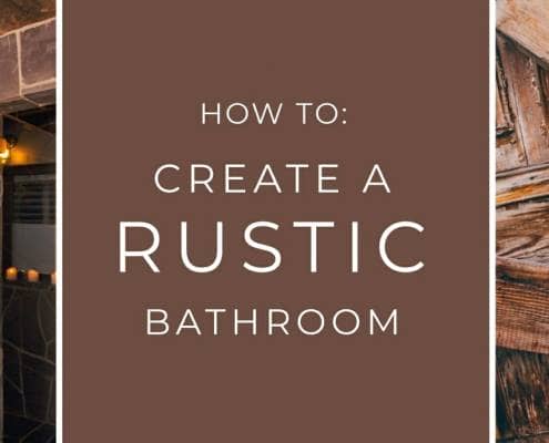 how to create a rustic bathroom banner image