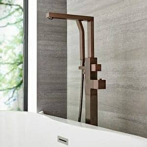 Milano Arvo - Modern Freestanding Bath Shower Mixer Tap with Hand Shower - Oil Rubbed Bronze