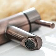 brushed copper tap