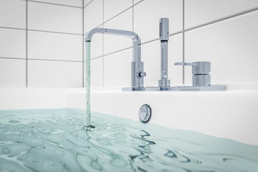 Bathtub water discount