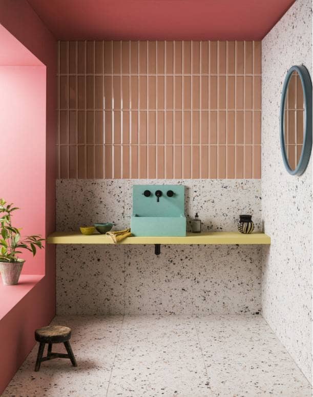 Terrazzo Nouveau Ivory Matt Porcelain by Mandarin Stone