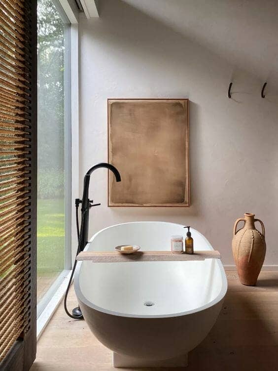 Japandi Bathroom Interior Trend