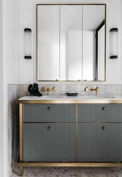 fluted vanity unit fluted vanity unit