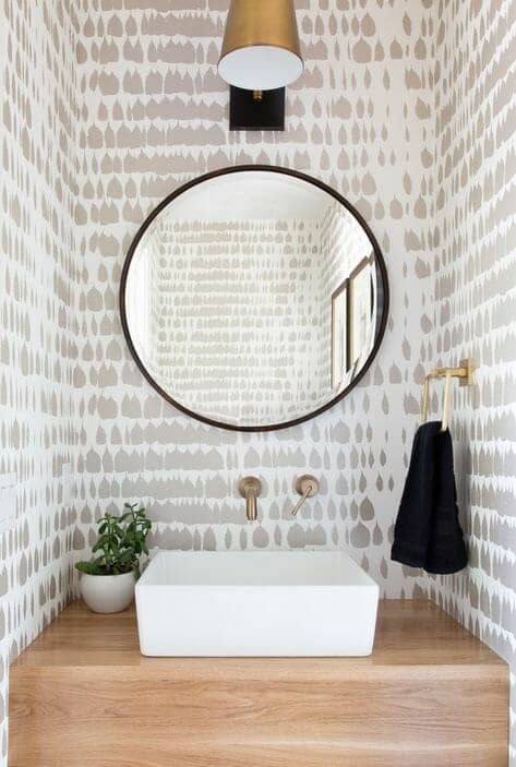 Bathroom wallpaper