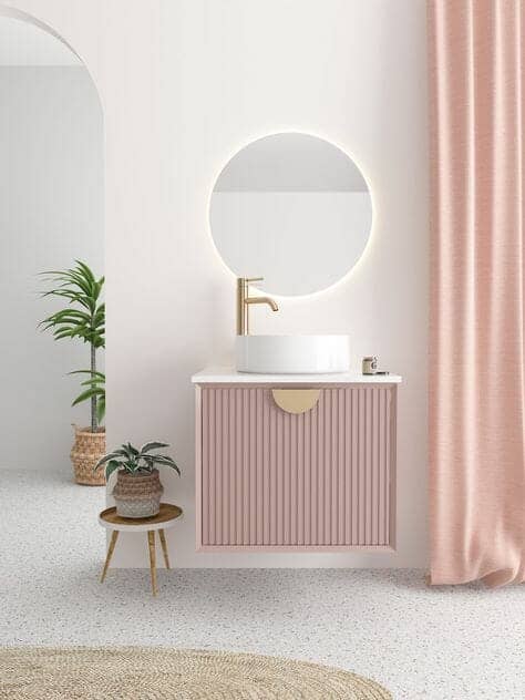 pink floating fluted tile design pink floating fluted tile design