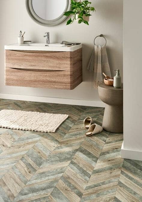 herringbone wood floor 