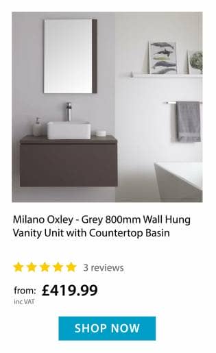 Milano Oxley - wall hung vanity unit