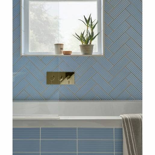 Bright skies fluted tiles Bright skies fluted tiles