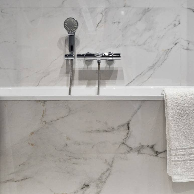 Grey Marble Bath Panel