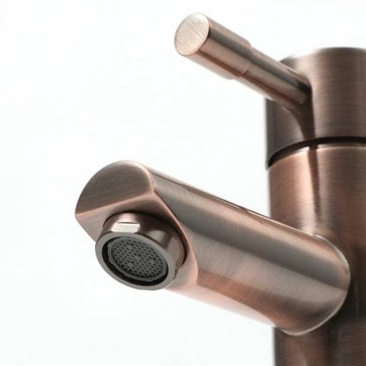 Brushed Copper Tap Finish