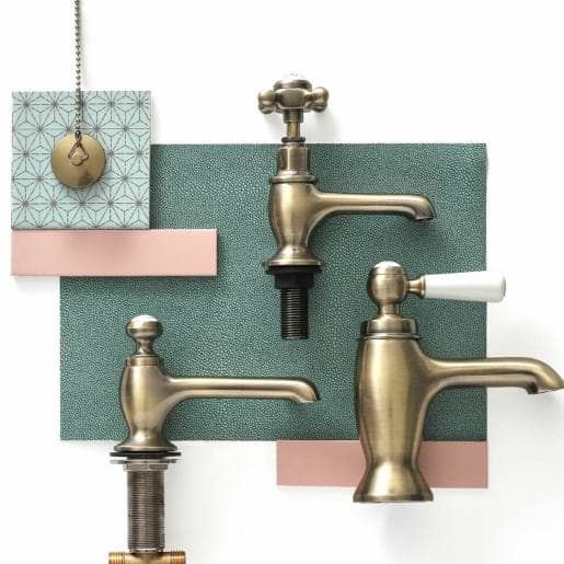 Geborsteld gouden kraan collectie