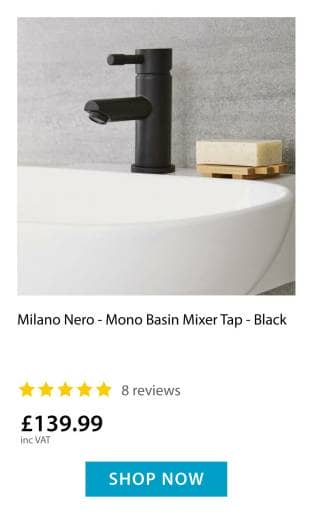 Black basin tap