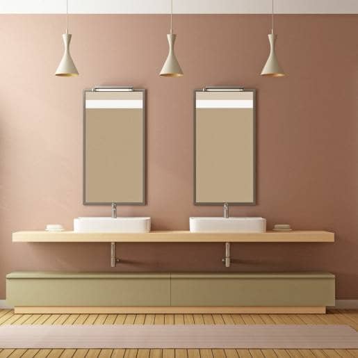 Bruine badkamer decorontwerpen