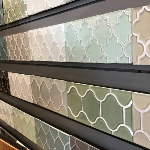 Bathroom tile samples