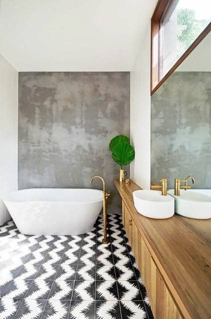 Concrete wall effect