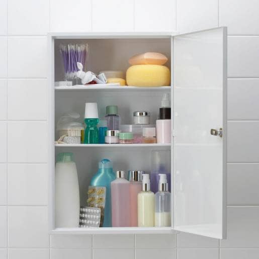 bathroom mirror cupboard for storage