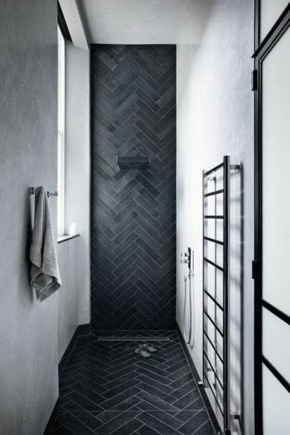 Black wetroom ensuite