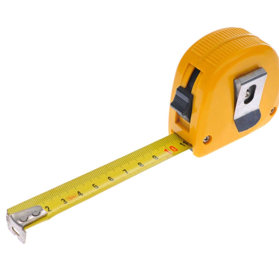 Tape measure to measure toilet seat