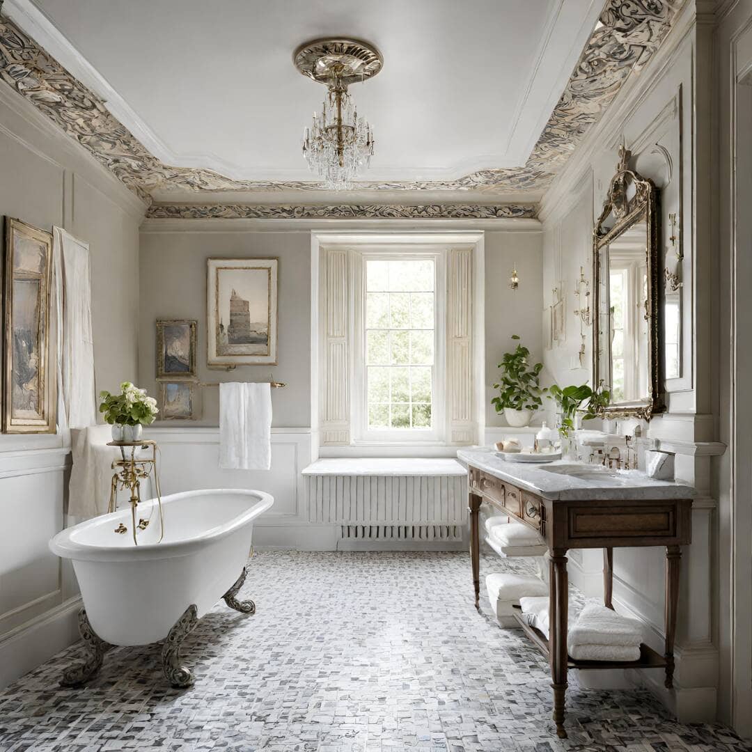 Bridgerton-badkamer