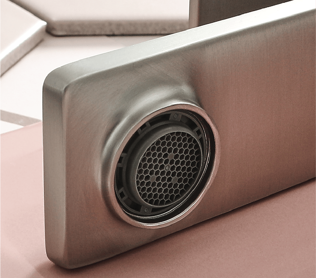 brushed nickel bathroom brassware Big Bathroom Inspiration